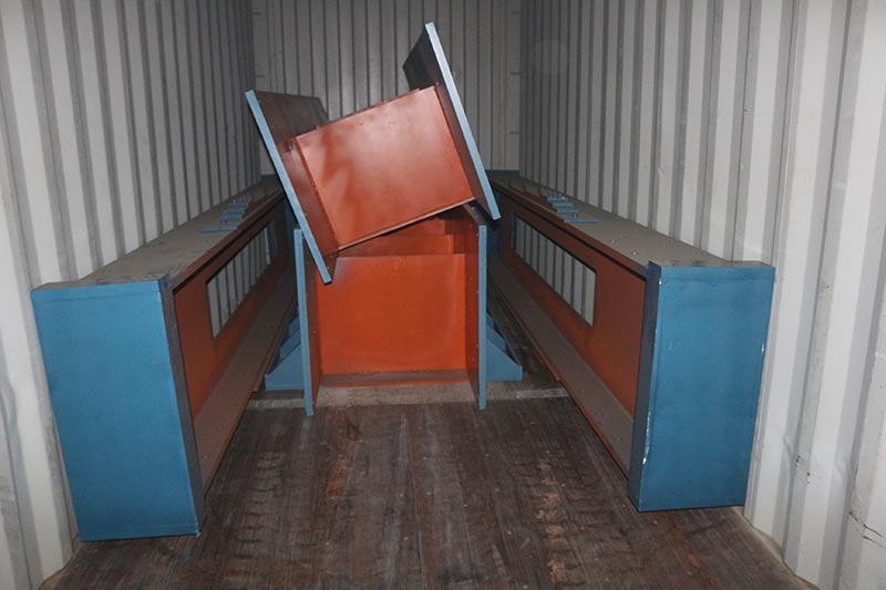 Geelong machinery exported three container：2sets plywood hot press machine and plywood necessary spare parts to our Indonesia clients