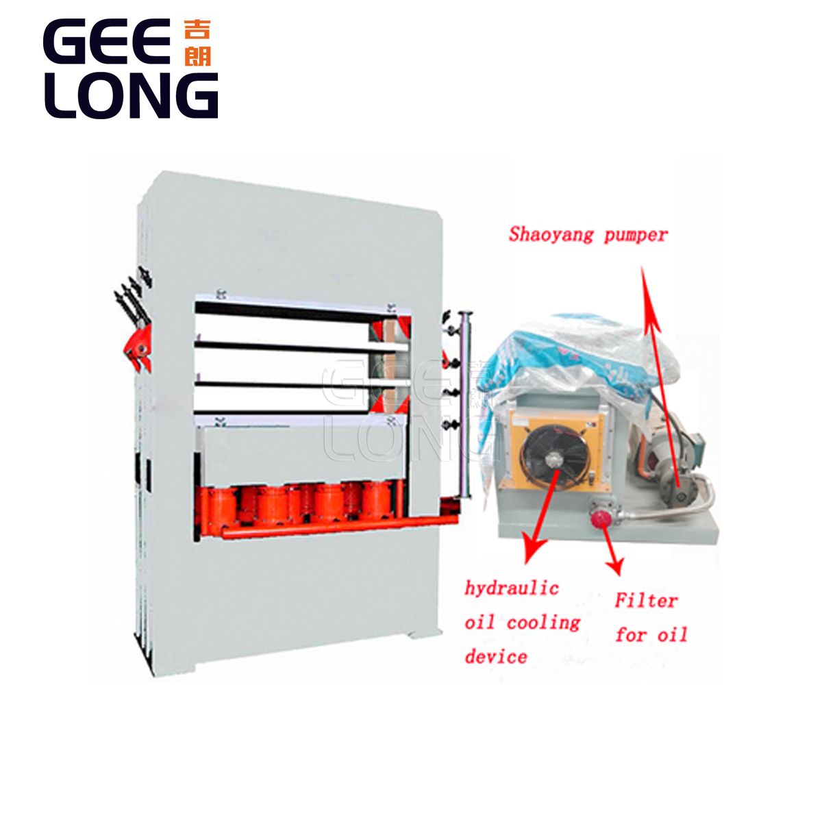 MDF door skin hot press machine