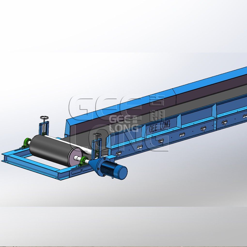 Waste veneer conveying belt