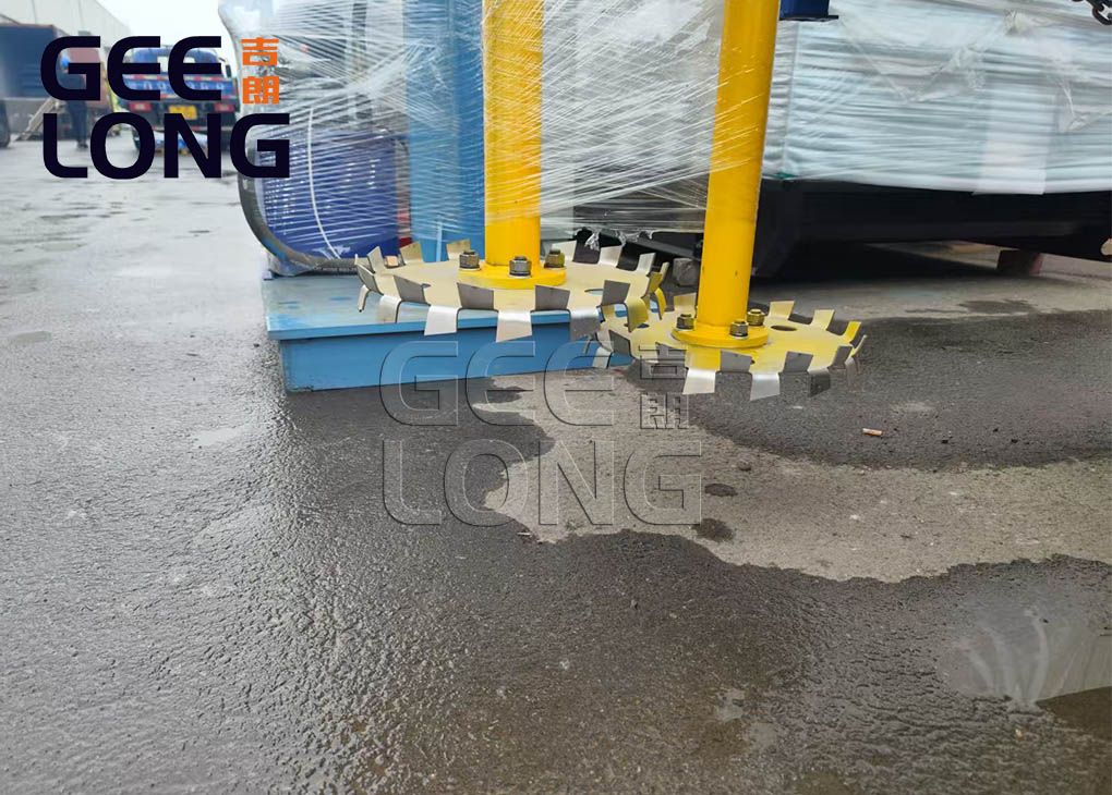 China GEELONG double mixing hydraulic glue mixer