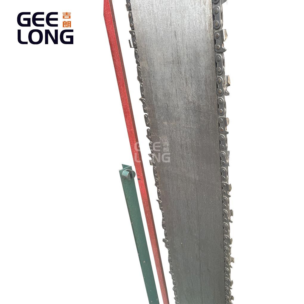 Wood log chain cutter